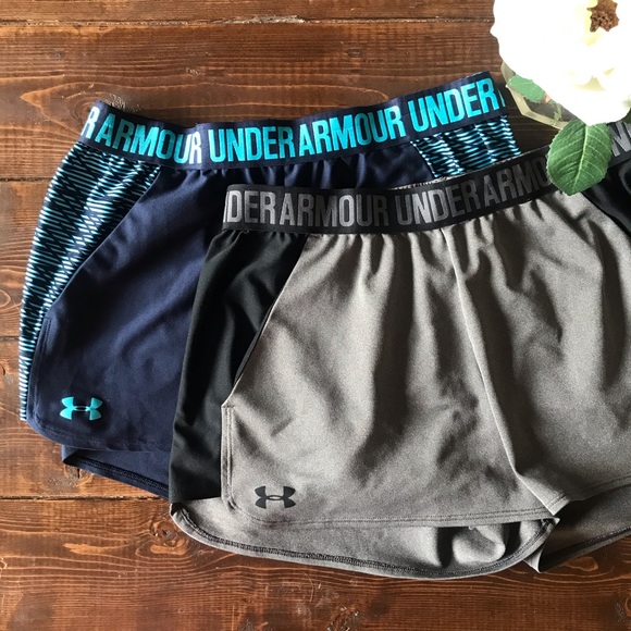 Under Armour Pants - Under Armour PlayUp Athletic Shorts - (LOT of 2)